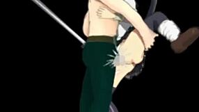 Beautiful anime porn gallery with Super Yaeko in 3D hentai game