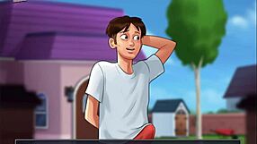 Summertime saga episode 70 features anime hentai game characters in neutral interactions