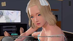 Ripples of hot hentai curves in a sexy game outfit