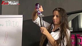 fun movies showing dildo use on vagina with fingering