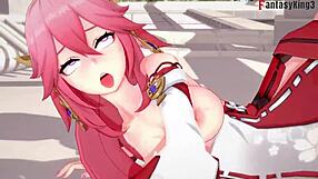 yae miko gets fucked hard in this 3d genshin impact fantasy hentai scene.