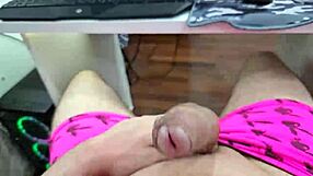 A sexy amateur, a hot Brazilian twink, gets an accidental orgasm
