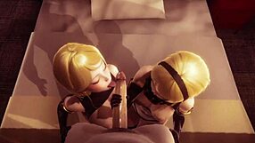 Fucked the Twins from Nier Automata in 3D Hentai! OMG, WHAT A RIDE!