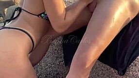 Enjoying a quickie on the beach of an African nudist