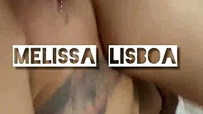 Melissa lisboa taking cum in her ass