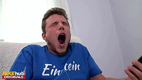 Fakehub tiny teen gets super horny over nude pics. She drags best friend into her ass!