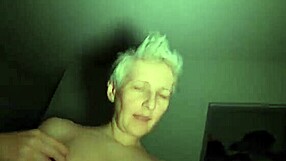 Naked couple in POV homemade sex, natural tits mistress reaches orgasm from cum load