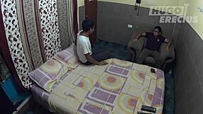Three womanizing amateurs in a steamy threesome with a kinky twist