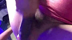 Giving a blowjob and analing a big cock on a table