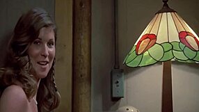 Sexy brunette girl bathing nude in shower from Friday the 13th part 3.