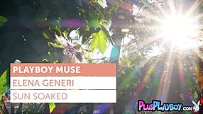 Look At Cute Teen Elena Generi Posing Outdoors With Hot Striptease And Clothes Ripping!