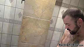 Hairyandraw Kosher Pig Gets Rimmed in the Shower Before Rough Bareback Doggystyle Ass Fucking with Tattoos