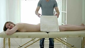 belinda says 'lick me on the massage table'