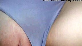 Cumshot on the bald pussy of an amateur wife