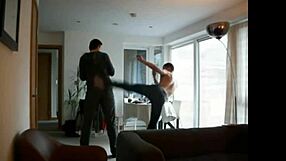 Gay foot kickboxing match