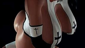 Wow! Naughty Nun Rides Anal Dildo with Wild Abandon