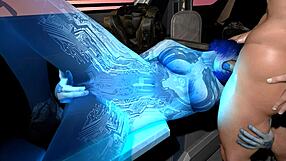 कोर्टाना मास्टर चीफ का लंड चूस रही