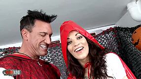 Little red riding hood gets her ass fucked by a big cock