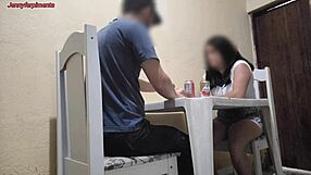 Young couple gets it on in a bar and flaunts their love in public