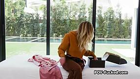 busty surfer chicks get fucked hard in casting interview, their natural tits bouncing.