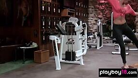 classy short haired babe britt linn strips for naked swim 😍 lingerie flies off