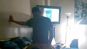 Sexy latina in socks during cheating