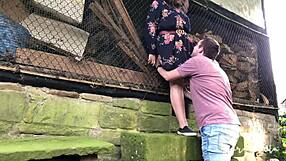 Outdoor Fucking at Abandoned Barnyard - Public Ranch Action