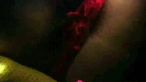 Hot blonde teen Chaisty gives a handjob in lingerie striptease pov