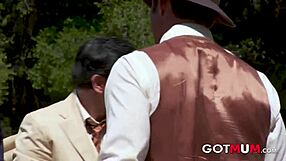 Cowboy Roleplay Turns Into Outdoor Orgy