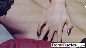 romi rain stuffs her panties then licks them clean