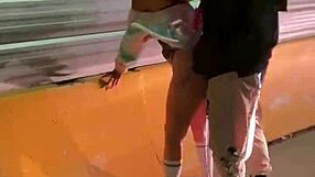 Teen strips naked outdoors in public street and friends' house