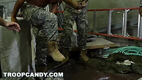 Gay military simulations: toughening troops with hardcore scenes