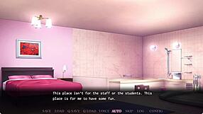 teacher ayako subtly licks her student's body in scene 2.