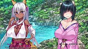 A kinky threesome with a trans in an anime porn series