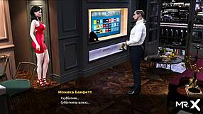 In fashion business, two girls perform double blowjob in episode 2 scene 44