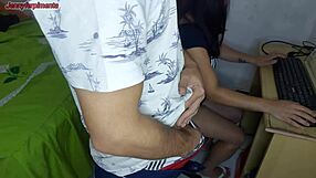 A slutty boss gets her ass spanked and fucked hard