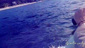 had a blast with jet ski before a hot cumshot in pussy on beach