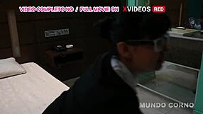Mr. Rolls, the tattooed nerd, enjoys a deepthroat blowjob and an anal fuck