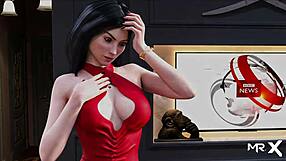 In fashion business, two girls perform double blowjob in episode 2 scene 44