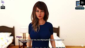 Beautiful redhead Asian milf in sexy dress, part 5 of Sunshine Love's gameplay