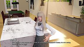 3D cartoon game with hot blonde babe and ripped clothes