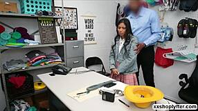 Jade Struggles Sucking Big Cock at Office