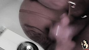 Pregnant Blonde Maid Sucks Boss's Cock and Offers Ass with Dildo on Clit