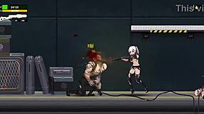 Anime hentai game with big tits getting wild action