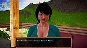 my new family plays a fun game together