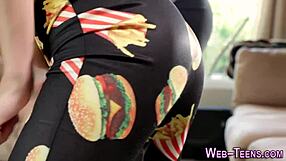 Finger That Small Tit Teen, Petite Lesbian Masturbation!