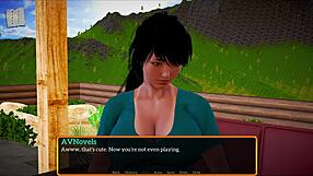 my new family plays a fun game together