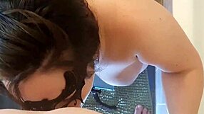 Busty Slut Wife Deepthroats Thick Cock