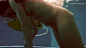 See Alla’s wet and naked body in the hot pool