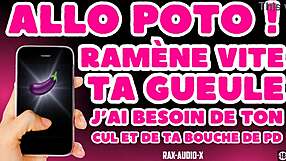 Will you open wide for your buddy turned daddy in this French gay domination audio?